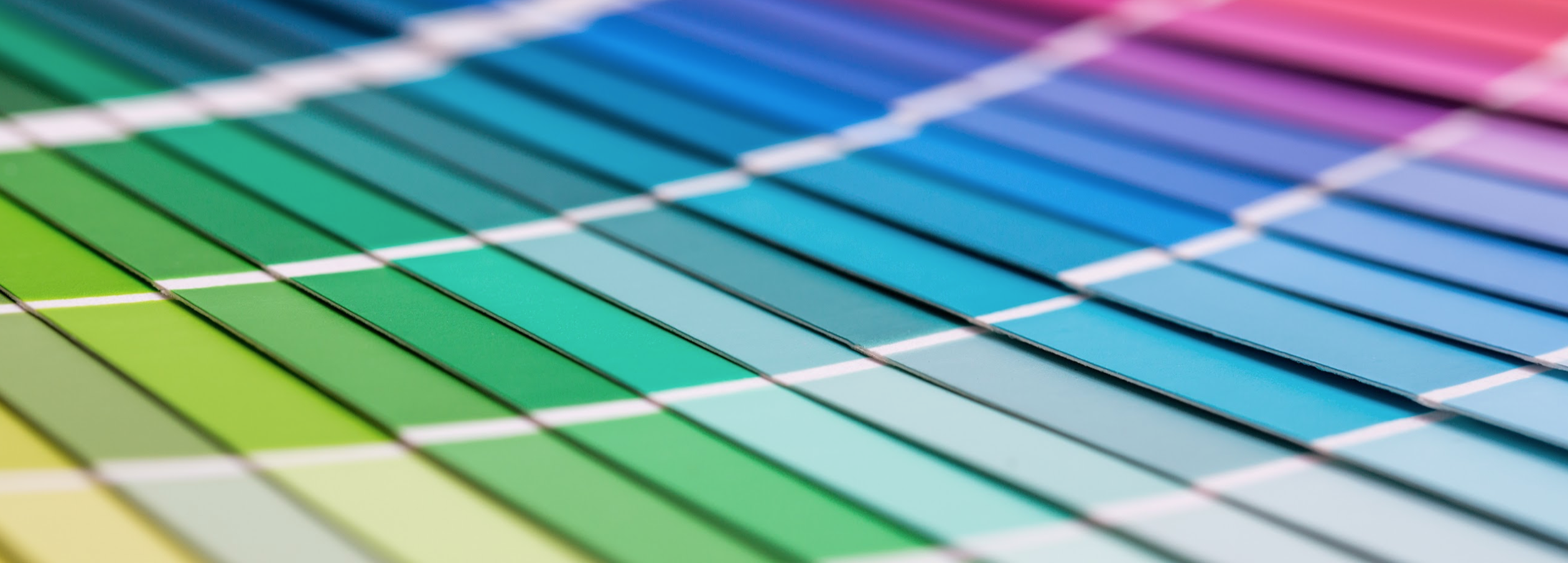 spectrum of colour samples